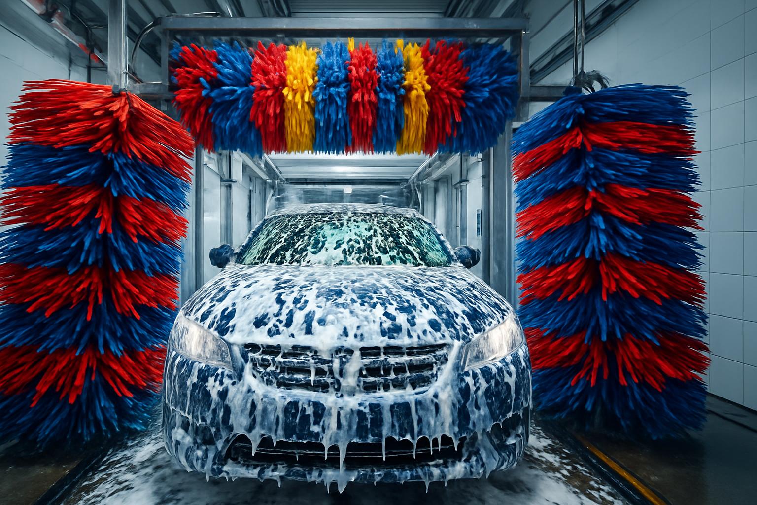 Clean car interior with vacuum and wipes